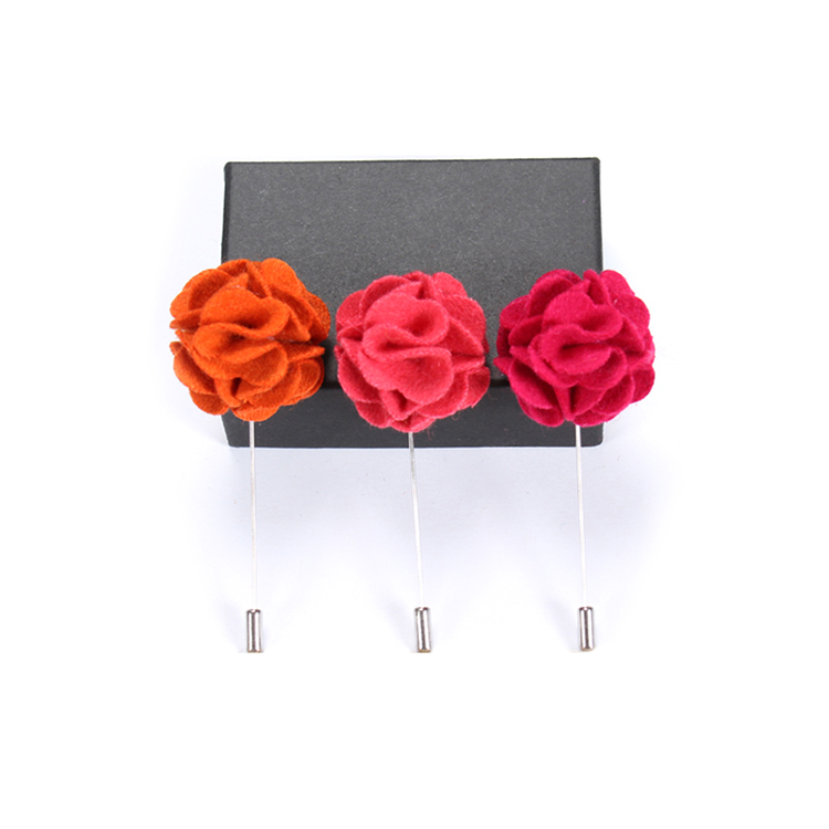 Men Suit Lapel Pins Flower Brooches