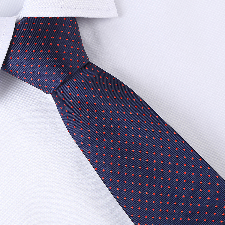 Men Necktie Silk Ties Set Polka Dots Tie